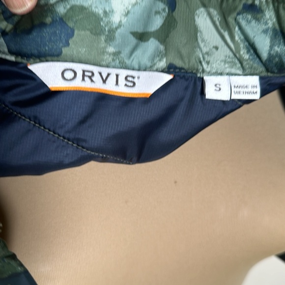 ORVIS Quilted Vest, Juniper Print, Permaloft Insulated S,M,XL - Picture 6 of 11